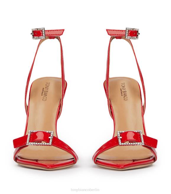 Stöckelschuhe| de Tony Bianco Frauen Mopsy-Absätze scharlachrotes Patent 4624137